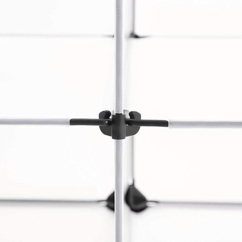 SZAFKA NA BUTY MODUŁOWY ORGANIZER 123 x 93 x 31 cm BIAŁY PRZEZROCZYSTY SZAFKA NA BUTY MODUŁOWY ORGANIZER 123 x 93 x 31 cm BIAŁY PRZEZROCZYSTY