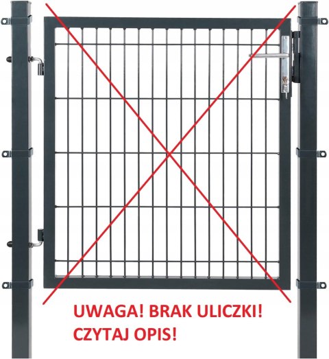 Słupek ogrodzeniowe do furtki 2 sztuki Songmics 6 x 145 cm ocynk antracyt