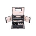 Szkatułka organizer pudełko na biżuterię Songmics 17x26x18 cm czarna