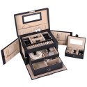 Szkatułka organizer pudełko na biżuterię Songmics 17x26x18 cm czarna
