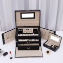 Szkatułka organizer pudełko na biżuterię Songmics 17x26x18 cm czarna