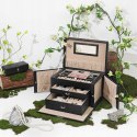 Szkatułka organizer pudełko na biżuterię Songmics 17x26x18 cm czarna