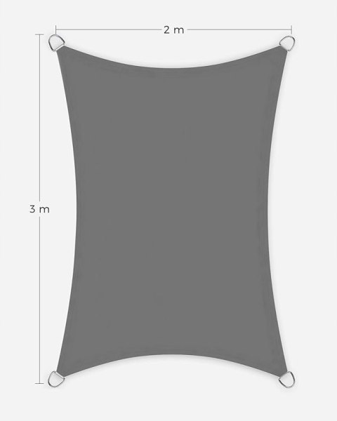 ŻAGIEL OGRODOWY 2x3m tworzywo sztuczne szary ŻAGIEL OGRODOWY 2x3m tworzywo sztuczne szary