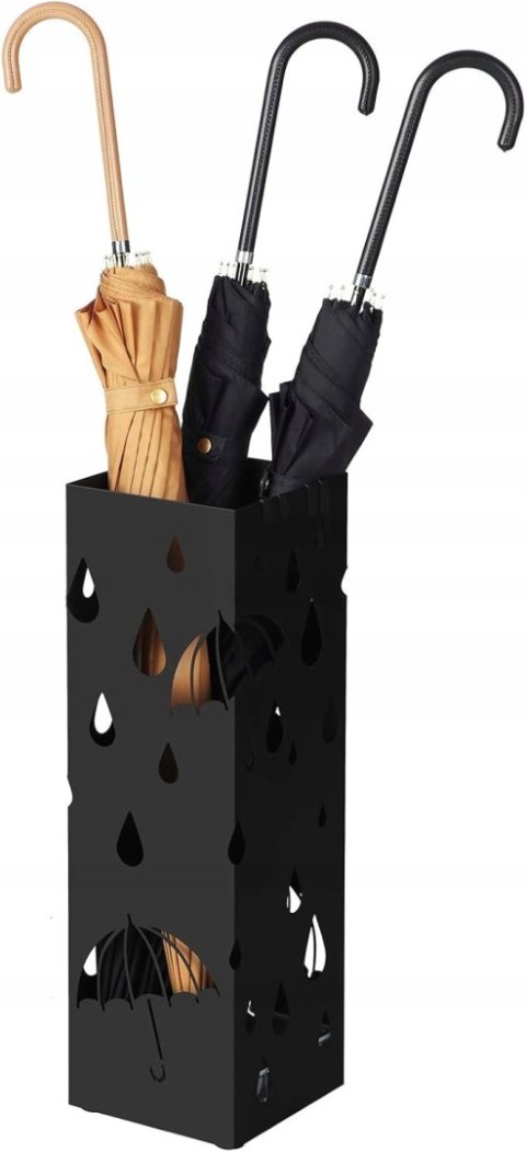 PARASOLNIK Stojak na parasole metal Songmics czarny PARASOLNIK Stojak na parasole metal Songmics czarny