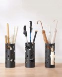 PARASOLNIK Stojak na parasole metal Songmics czarny