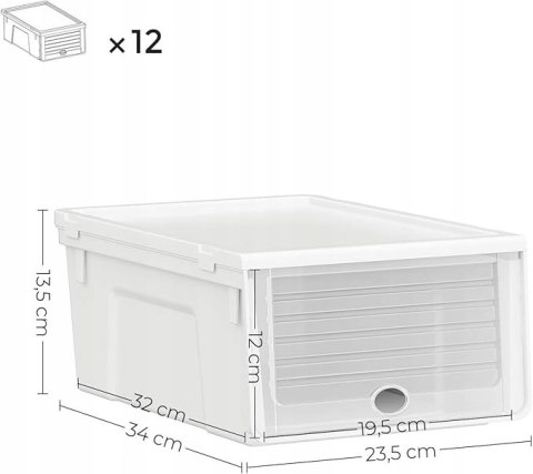PUDEŁKA NA BUTY do rozmiaru 41 białe PUDEŁKA NA BUTY do rozmiaru 41 białe