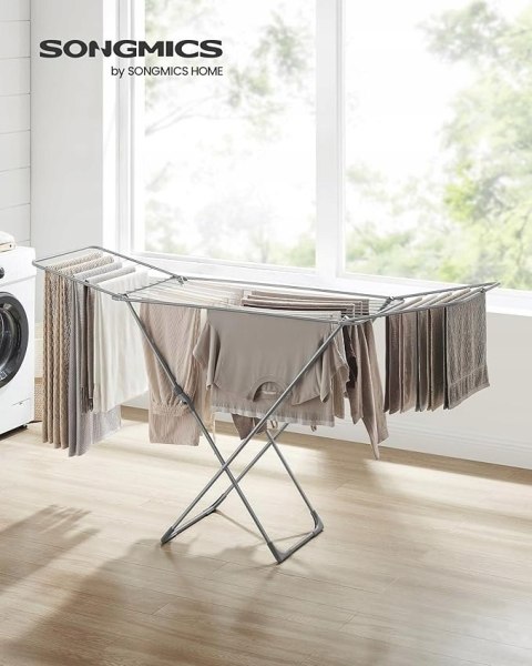SUSZARKA WOLNOSTOJĄCA pozioma Songmics 50 x 182 x 102,5 cm szara SUSZARKA WOLNOSTOJĄCA pozioma Songmics 50 x 182 x 102,5 cm szara