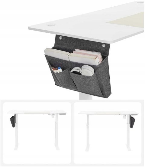BIURKO Z ELEKTRYCZNĄ REGULACJĄ WYSOKOŚCI Songmics 140x60x120cm biały/beż BIURKO Z ELEKTRYCZNĄ REGULACJĄ WYSOKOŚCI Songmics 140x60x120cm biały/beż