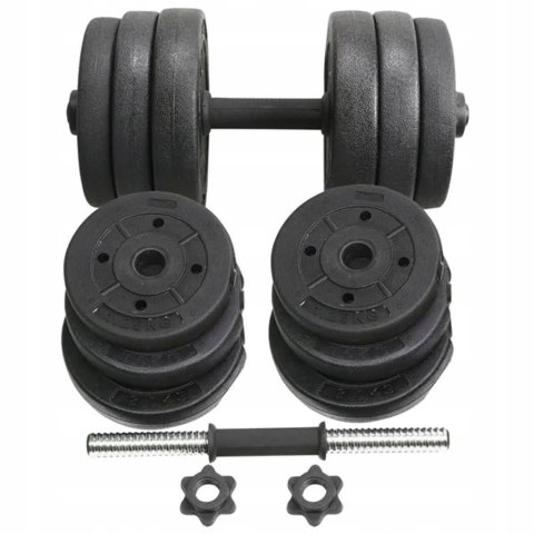 Hantle powlekane/gumowane BETON regulowane ŁĄCZNIE 20 KG zestaw 2 X 10 KG Hantle powlekane/gumowane BETON regulowane ŁĄCZNIE 20 KG zestaw 2 X 10 KG