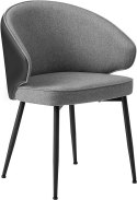 KRZESŁO JADALNIANE Songmics 58 x 56,4 x 81 cm odcienie szarości 1 szt.