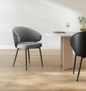 KRZESŁO JADALNIANE Songmics 58 x 56,4 x 81 cm odcienie szarości 1 szt.