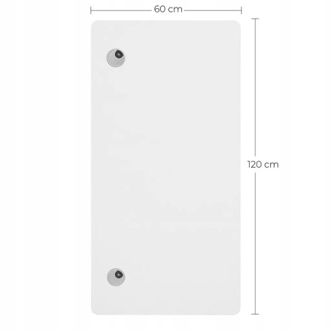 BLAT PROSTOKĄTNY Songmics 120 x 60 x 1,8 cm biały BLAT PROSTOKĄTNY Songmics 120 x 60 x 1,8 cm biały