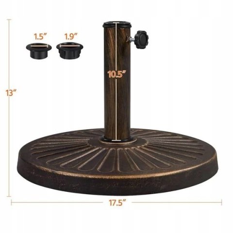 PODSTAWA POD PARASOL OGRODOWY yaheetech brąz PODSTAWA POD PARASOL OGRODOWY yaheetech brąz