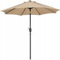 Parasol ogrodowy tarasowy beżowy YAHEETECH beże i brązy 2,61 x 240 cm