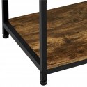 STOLIK KAWOWY Ława prostokątny 100x50x45cm INDUSTRIALNY RUSTYKALNY brąz