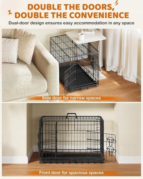 KLATKA DLA PSA KOTA TRANSPORTER METAL 76,5 cm x 44 cm x 50,5 cm KLATKA DLA PSA KOTA TRANSPORTER METAL 76,5 cm x 44 cm x 50,5 cm