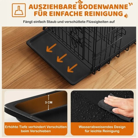 KLATKA DLA PSA KOTA TRANSPORTER METAL 76,5 cm x 44 cm x 50,5 cm KLATKA DLA PSA KOTA TRANSPORTER METAL 76,5 cm x 44 cm x 50,5 cm