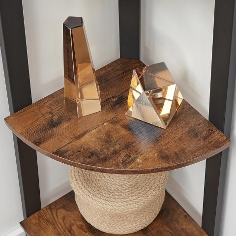 PÓŁKA płyta MDF Vasagle 48,5 x 34 cm czarny, odcienie brązu PÓŁKA płyta MDF Vasagle 48,5 x 34 cm czarny, odcienie brązu