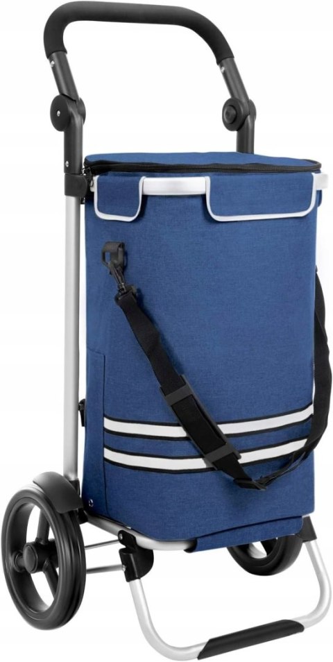 Wózek na zakupy Songmics niebieski poliester 35L Wózek na zakupy Songmics niebieski poliester 35L