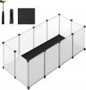 KOJEC KLATKA dla zwierząt z panelami podłogowymi Songmics 42 x 125 x 63cm