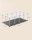 KOJEC KLATKA dla zwierząt z panelami podłogowymi Songmics 42 x 125 x 63cm