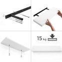 PÓŁKA ŚCIENNA płyta MDF Songmics 60 x 20 cm biały