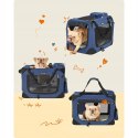 TRANSPORTER dla psa Feandrea niebieski 60 cm x 42 cm 42 cm