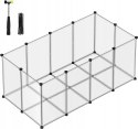 KLATKA WYBIEG dla królików gryzoni Songmics 57 x 145 x 72cm