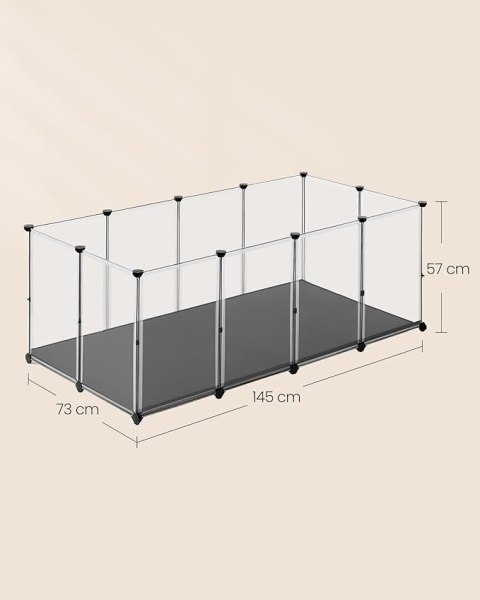 KLATKA WYBIEG dla królików gryzoni Songmics 57 x 145 x 73cm KLATKA WYBIEG dla królików gryzoni Songmics 57 x 145 x 73cm