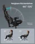 KRZESŁO GAMINGOWE Zaawansowane techn ergonomiczne z odchyleniem CZARNE