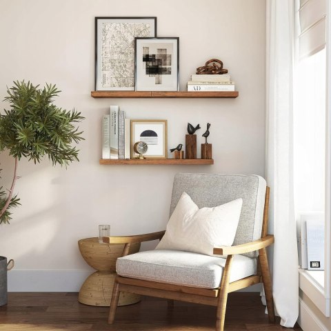 PÓŁKA ŚCIENNA WISZĄCA RUSTYKALNA VINTACE 60X20 CM PÓŁKA ŚCIENNA WISZĄCA RUSTYKALNA VINTACE 60X20 CM