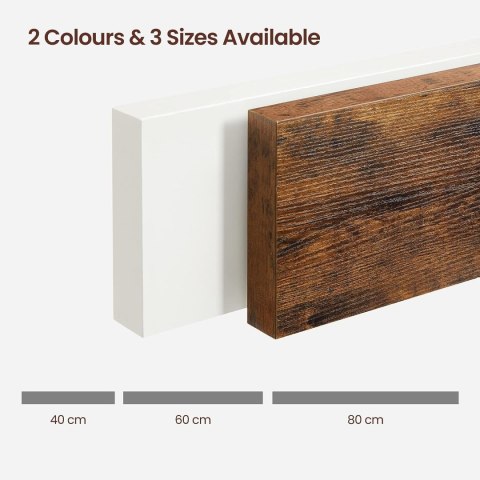 PÓŁKA ŚCIENNA WISZĄCA RUSTYKALNA VINTACE 60X20 CM PÓŁKA ŚCIENNA WISZĄCA RUSTYKALNA VINTACE 60X20 CM