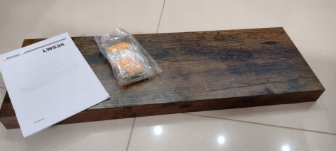 PÓŁKA ŚCIENNA WISZĄCA RUSTYKALNA VINTACE 60X20 CM PÓŁKA ŚCIENNA WISZĄCA RUSTYKALNA VINTACE 60X20 CM
