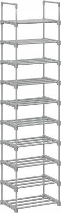 SZAFKA NA BUTY Songmics 35 x 174 x 40 cm szara/srebrna