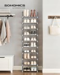 SZAFKA NA BUTY Songmics 35 x 174 x 40 cm szara/srebrna