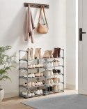 SZAFKA NA BUTY Songmics 35 x 174 x 40 cm szara/srebrna