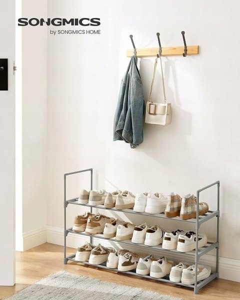 SZAFKA NA BUTY Songmics 92 x 55 x 30 cm odcienie szarości SZAFKA NA BUTY Songmics 92 x 55 x 30 cm odcienie szarości
