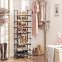 SZAFKA NA BUTY składana Songmics 46 x 145 x 28 cm czarna