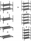 SZAFKA REGAŁ NA BUTY składana Songmics 45 x 28 x 80 cm czarna