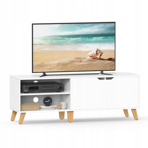 Szafka komoda RTV stojąca Songmics nowoczesna 140 x 50 x 40 cm biała Szafka komoda RTV stojąca Songmics nowoczesna 140 x 50 x 40 cm biała