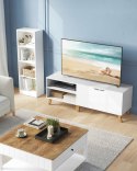 Szafka komoda RTV stojąca Songmics nowoczesna 140 x 50 x 40 cm biała