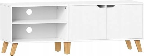 Szafka komoda RTV stojąca Songmics nowoczesna 140 x 50 x 40 cm biała Szafka komoda RTV stojąca Songmics nowoczesna 140 x 50 x 40 cm biała