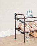 Szafka na buty metalowa regulowana Songmics 58 x 42 x 23 cm odcienie brązu
