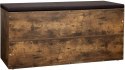 Szafka na buty z siedziskiem Vasagle 104 x 48 x 30 cm rustykalny brąz loft
