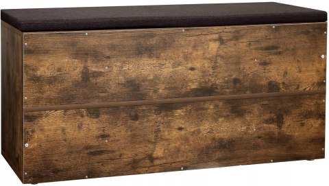 Szafka na buty z siedziskiem Vasagle 104 x 48 x 30 cm rustykalny brąz loft Szafka na buty z siedziskiem Vasagle 104 x 48 x 30 cm rustykalny brąz loft
