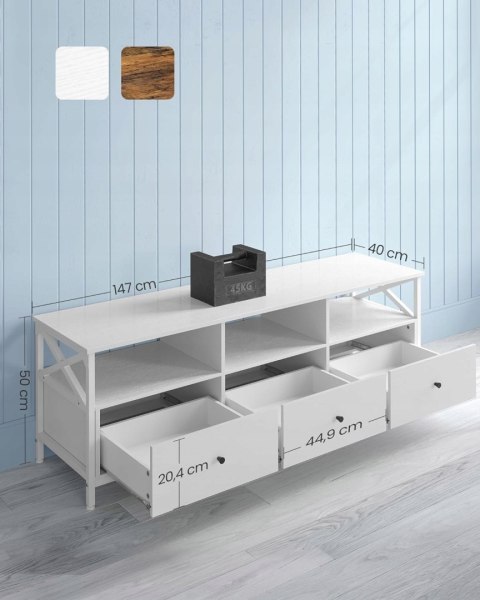 Szafka stolik komoda RTV stojąca Vasagle 174 cm x 50 cm x 40 cm Szafka stolik komoda RTV stojąca Vasagle 174 cm x 50 cm x 40 cm