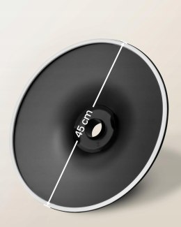 ZESTAW 2 HOKERÓW Songmics czarny 110 cm skóra sztuczna