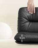 ZESTAW 2 HOKERÓW Songmics czarny 110 cm skóra sztuczna