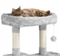 Drapak wieża domek dla kota jasny szary wysoki Yaheetech 159 cm