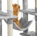 Drapak wieża domek dla kota jasny szary wysoki Yaheetech 159 cm